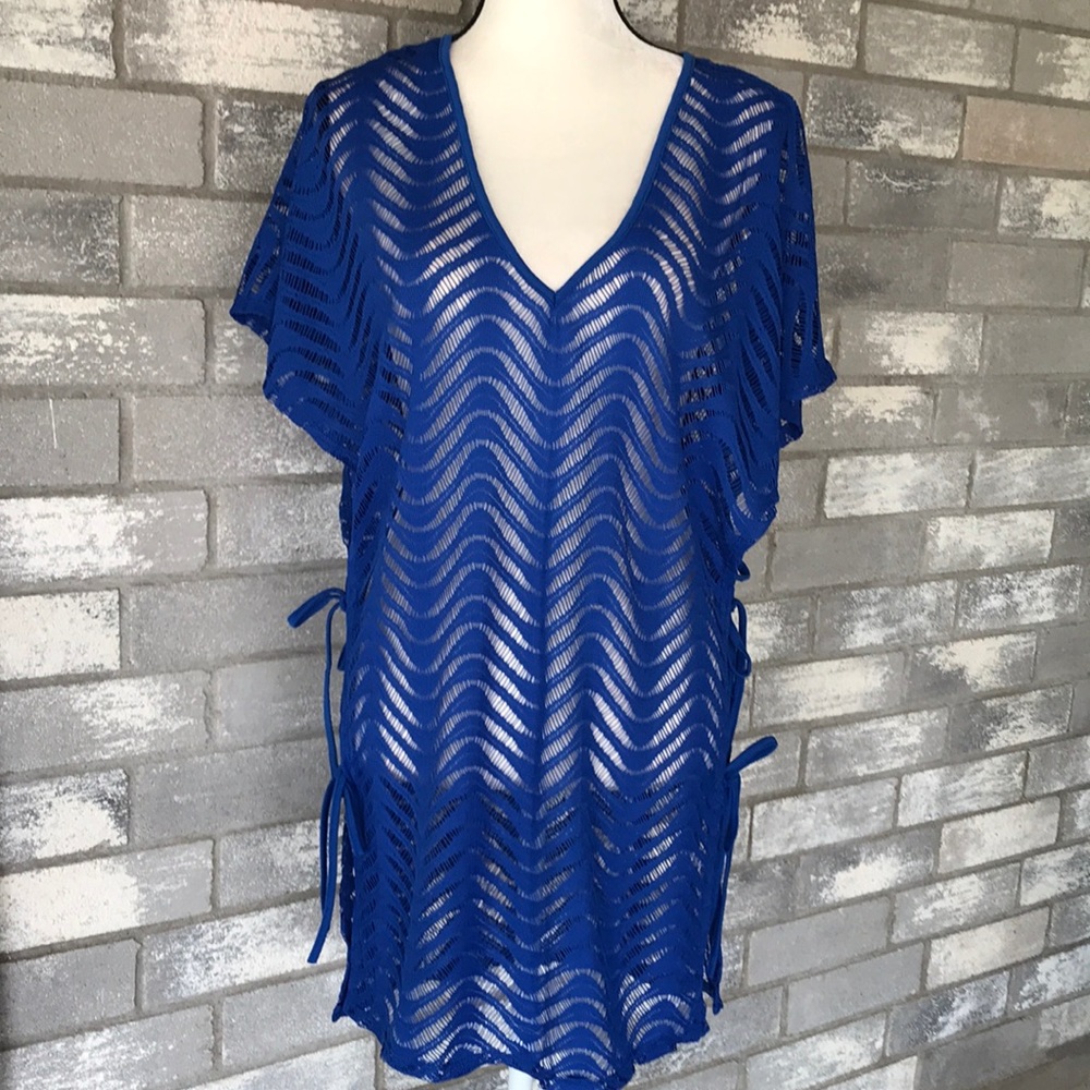 Blue Island swim kimono cover up size S